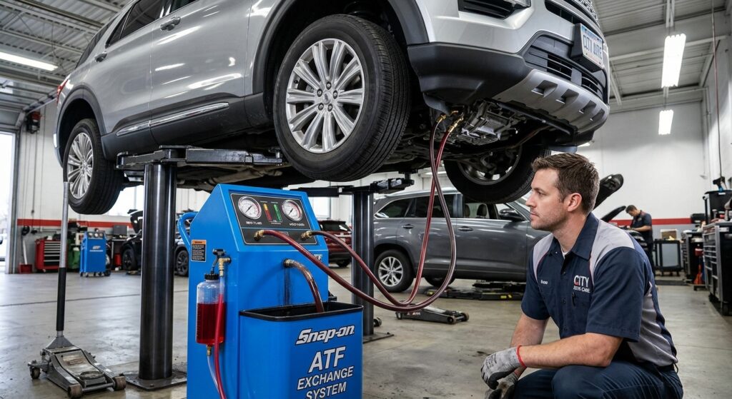Troca de óleo de câmbio automático